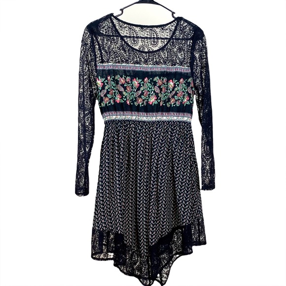 entro Tops - Entro Apricot open lace Lane Top / Dress , Size S